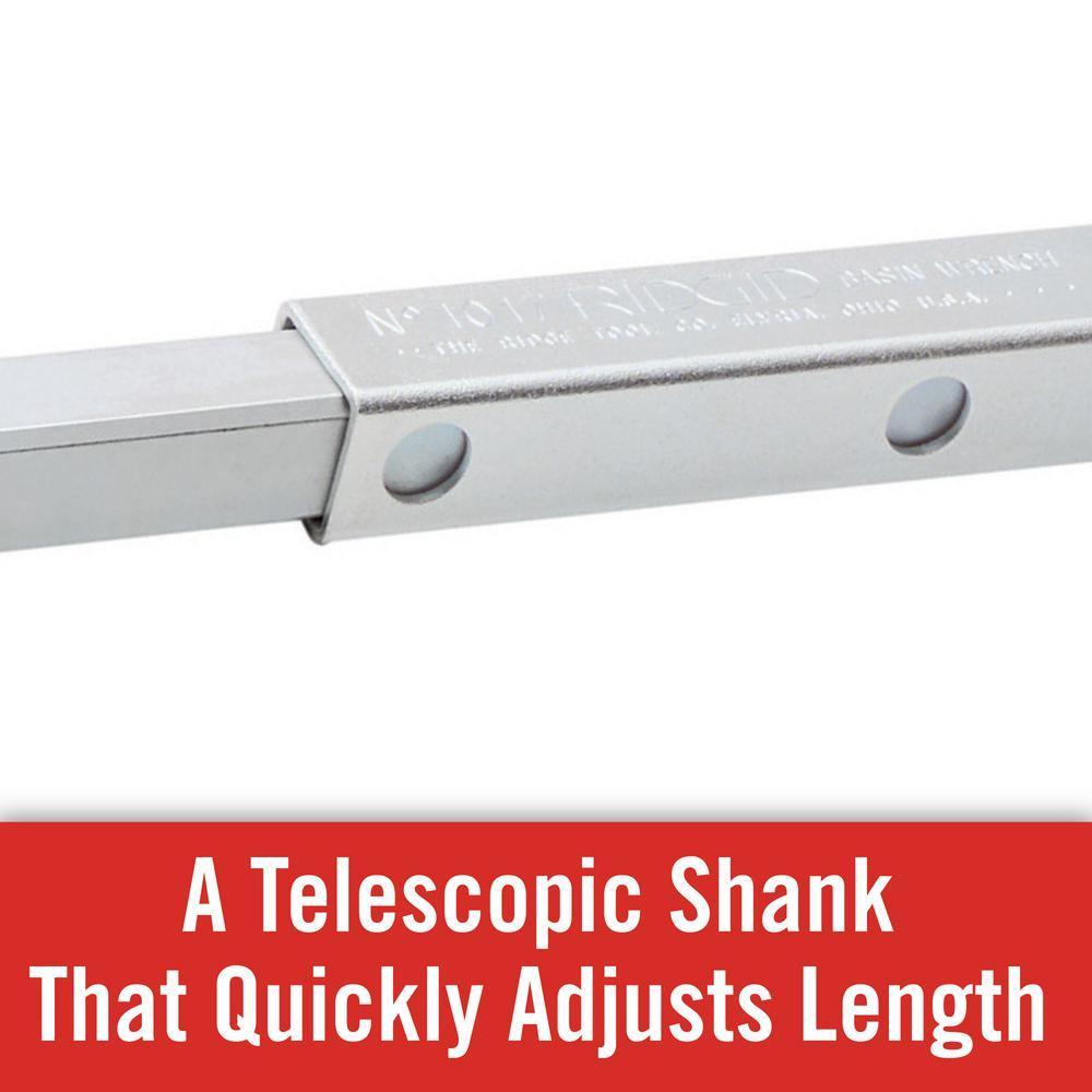 10 in. to 17 in. Model 1019 Telescoping Basin Wrench - Super Arbor