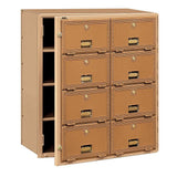 2000 Series Brass Front Loading Mailbox with 30 Doors - Super Arbor