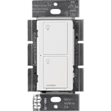 Caseta Wireless Smart Lighting Switch for All Bulb Types or Fans, Push Button, White - Super Arbor