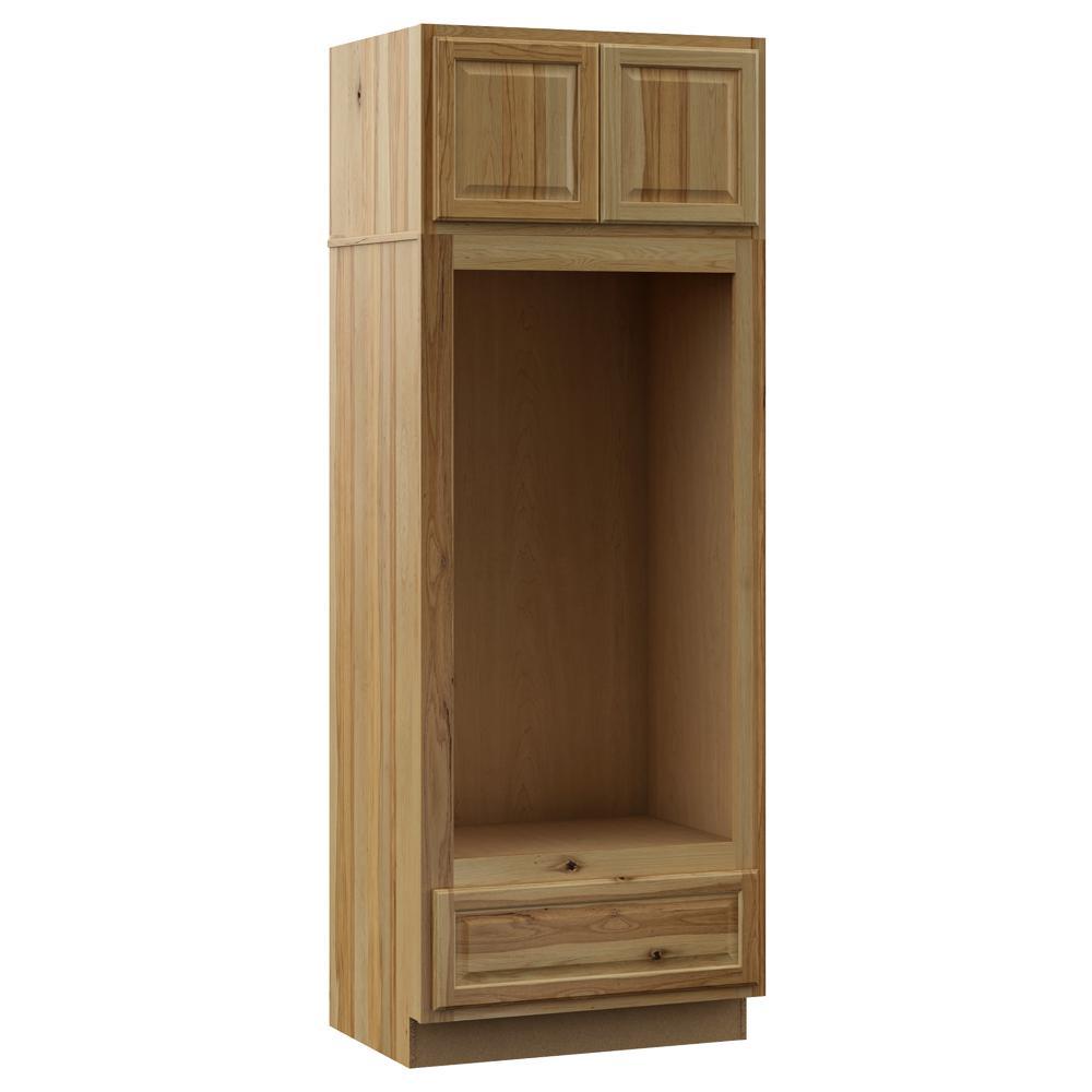 Hampton Assembled 33x84x24 in. Double Oven Kitchen Cabinet in Satin White