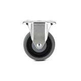 4-1/32 in. Gray Fixed plate Caster, 247 lb. Load Rating - Super Arbor