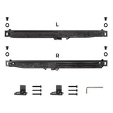 Soft-Close 96 in. Black Hook Strap Rolling Door Hardware Kit for Wood Door - Super Arbor