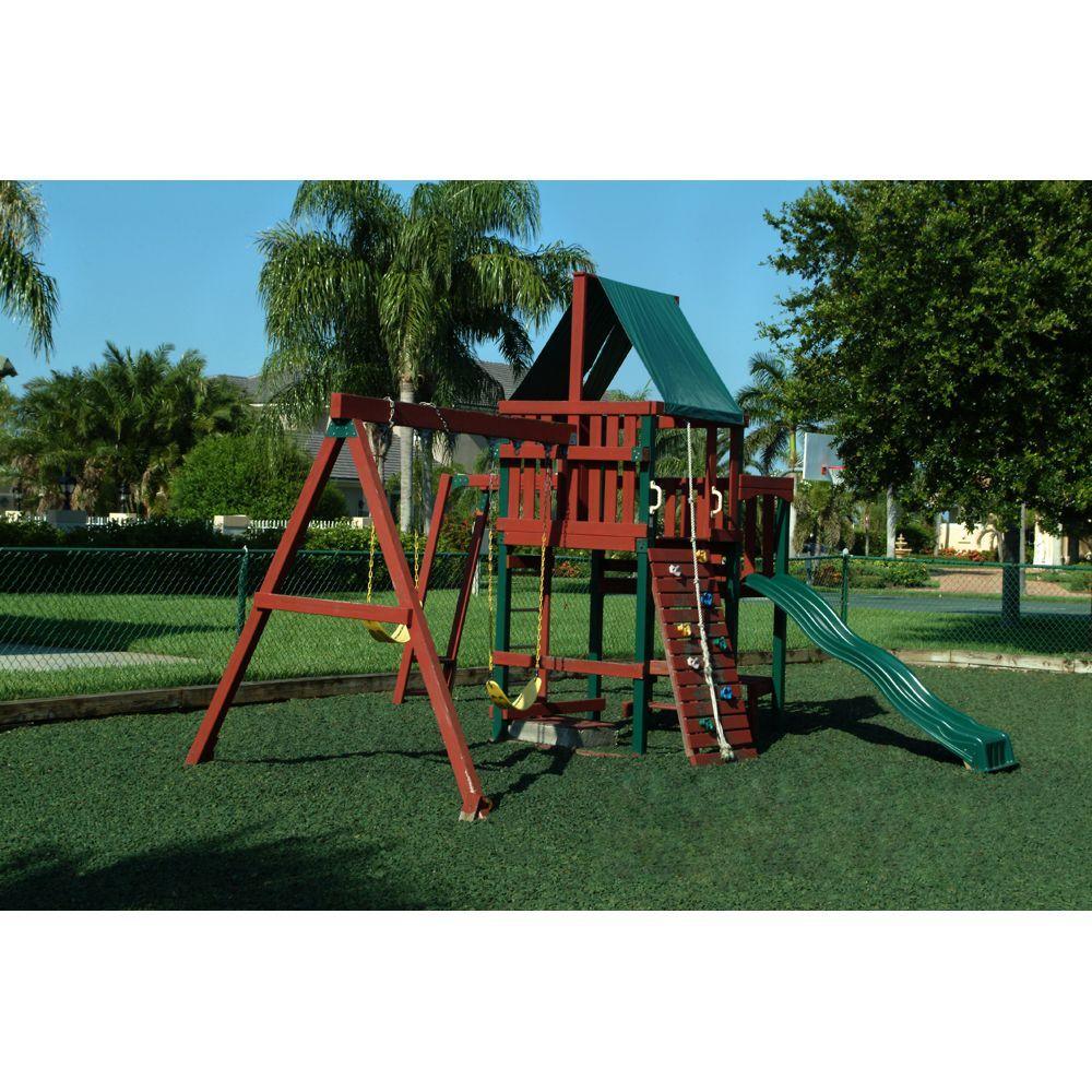 38.5 cu. ft. Green Rubber Mulch - Super Arbor