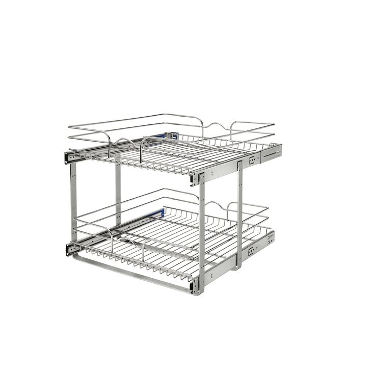 Rev-A-Shelf 20.75-in W x 19-in H 2-Tier Pull Out Metal Soft Close Baskets & Organizers