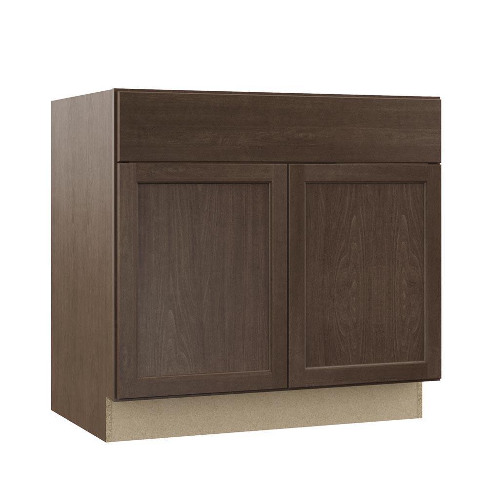 Shaker Assembled 30x34.5x24 in. Base Kitchen Cabinet with Ball-Bearing Drawer Glides in Satin White - Super Arbor