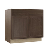Shaker Assembled 30x34.5x24 in. Base Kitchen Cabinet with Ball-Bearing Drawer Glides in Satin White - Super Arbor