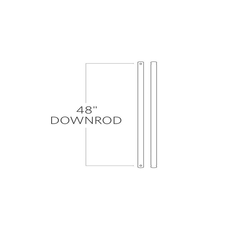 24 in. White Extension Downrod