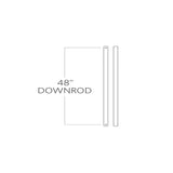 24 in. White Extension Downrod