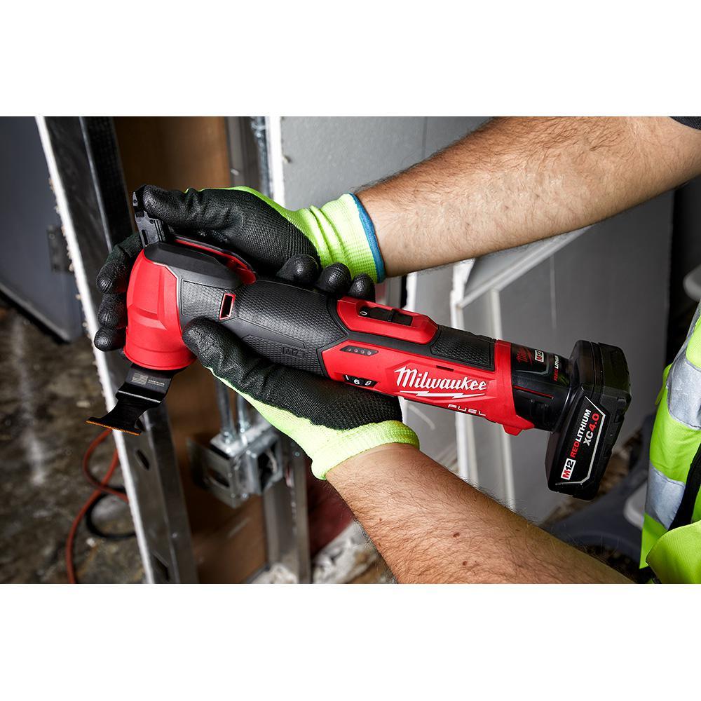 M12 FUEL 12-Volt Lithium-Ion Cordless Oscillating Multi-Tool and Jig Saw with two 3.0 Ah Batteries - Super Arbor