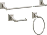 Delta 3-Piece Bellamy Spotshield Brushed Nickel Decorative Bathroom Hardware Set
