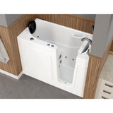 Safe Premier 52.75 in. x 60 in. x 26 in. Right Drain Walk-in Whirlpool Bathtub in White - Super Arbor