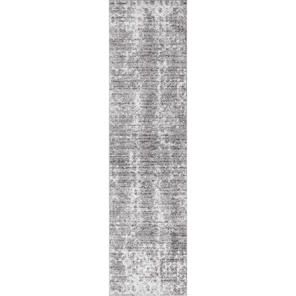 Deedra Misty Contemporary Gray 8 ft. x 10 ft. Area Rug - Super Arbor