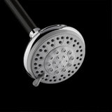 3-Spray 4 in. Single Wall Mount Fixed Adjustable Shower Head in Chrome - Super Arbor