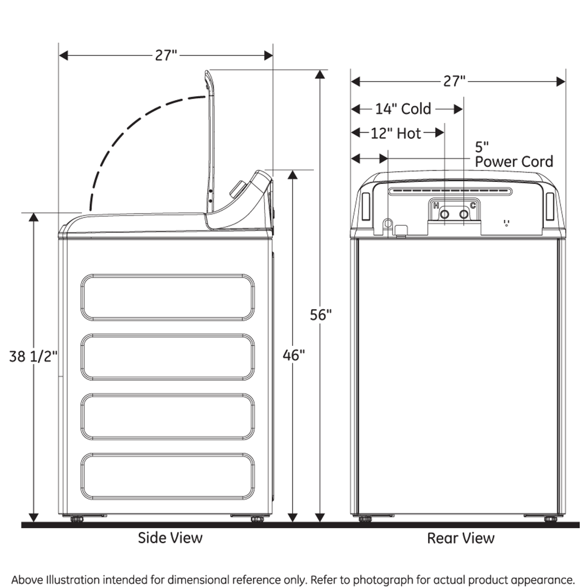 GE 4.6-cu ft High Efficiency Top-Load Washer, Diamond Gray, ENERGY STAR (GTW725 Series)