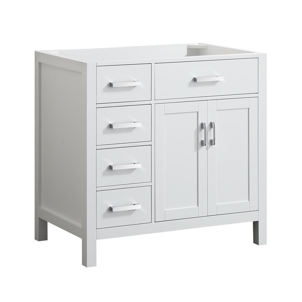 Hampton 42 in. W x 21.5 in. D Bath Vanity Cabinet Only in Grey - Super Arbor