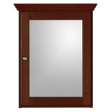 Ultraline 19 in. W x 27 in. H x 6-1/2 in. D Framed Surface-Mount Bathroom Medicine Cabinet in Dark Alder - Super Arbor