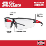 Safety Glasses with Clear Lenses with 25 ft. Compact Tape Measure - Super Arbor