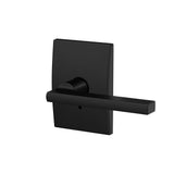 Custom Latitude Matte Black Century Trim Combined Interior Door Lever - Super Arbor