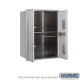 3700 Horizontal Series 3-Parcel Locker Recessed Mount Mailbox - Super Arbor