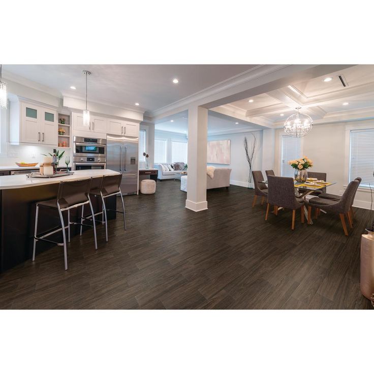 Florida Tile Home Collection Burlington Walnut 6 in. x 24 in. Porcelain Floor and Wall Tile (14 sq. ft. / case)