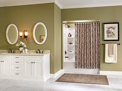Moen Caldwell Mediterranean Bronze 2-handle Widespread WaterSense Bathroom Sink Faucet with Drain