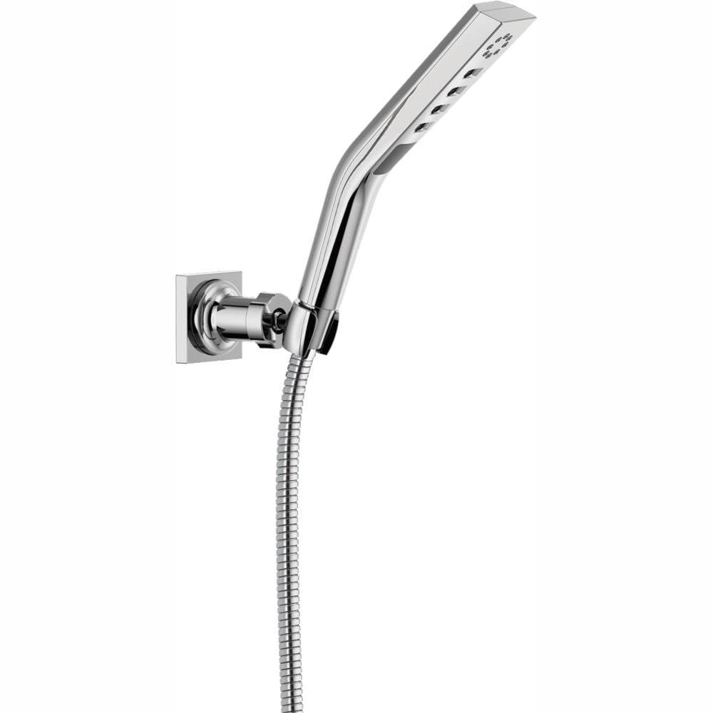 Pivotal 3-Spray 1.8 in. Single Wall Mount Handheld H2Okinetic Shower Head in Matte Black - Super Arbor