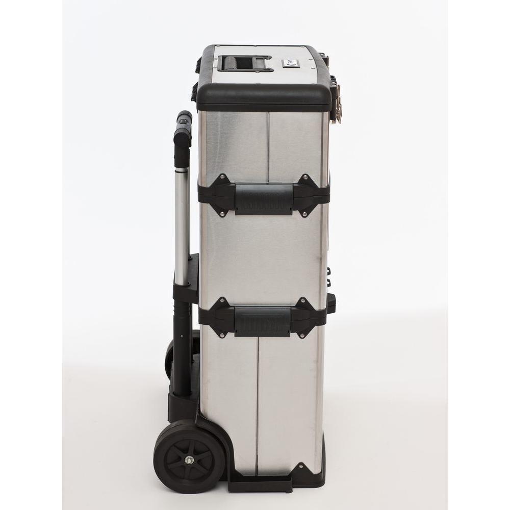 21.5 in. W Stainless Steel 3-in-1 Suitcase Tool Box - Super Arbor