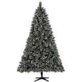 7.5 ft Sparkling Amelia Pine LED Pre-Lit Artificial Christmas Tree with Warm White Lights - Super Arbor