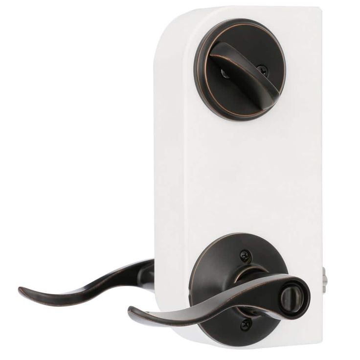 Schlage FB50 Accent Accent Aged Bronze Single-Cylinder Deadbolt Reversible Keyed Entry Door Handle Combo Pack 1 Handle and 1 Deadbolt