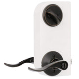 Schlage FB50 Accent Accent Aged Bronze Single-Cylinder Deadbolt Reversible Keyed Entry Door Handle Combo Pack 1 Handle and 1 Deadbolt