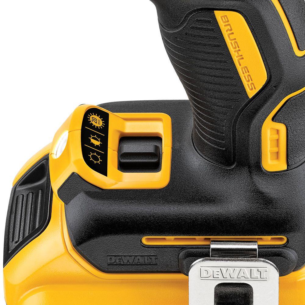 20-Volt MAX XR Lithium-Ion Cordless Brushless 1/2 in. Compact Hammer Drill with (2) Bluetooth Batteries 2Ah and Charger