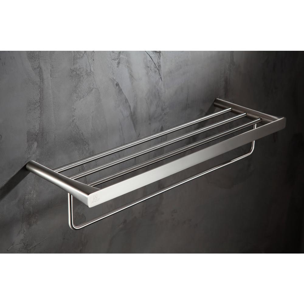 Caster 3 Series 5 Bar Towel Rack in Brushed Nickel - Super Arbor