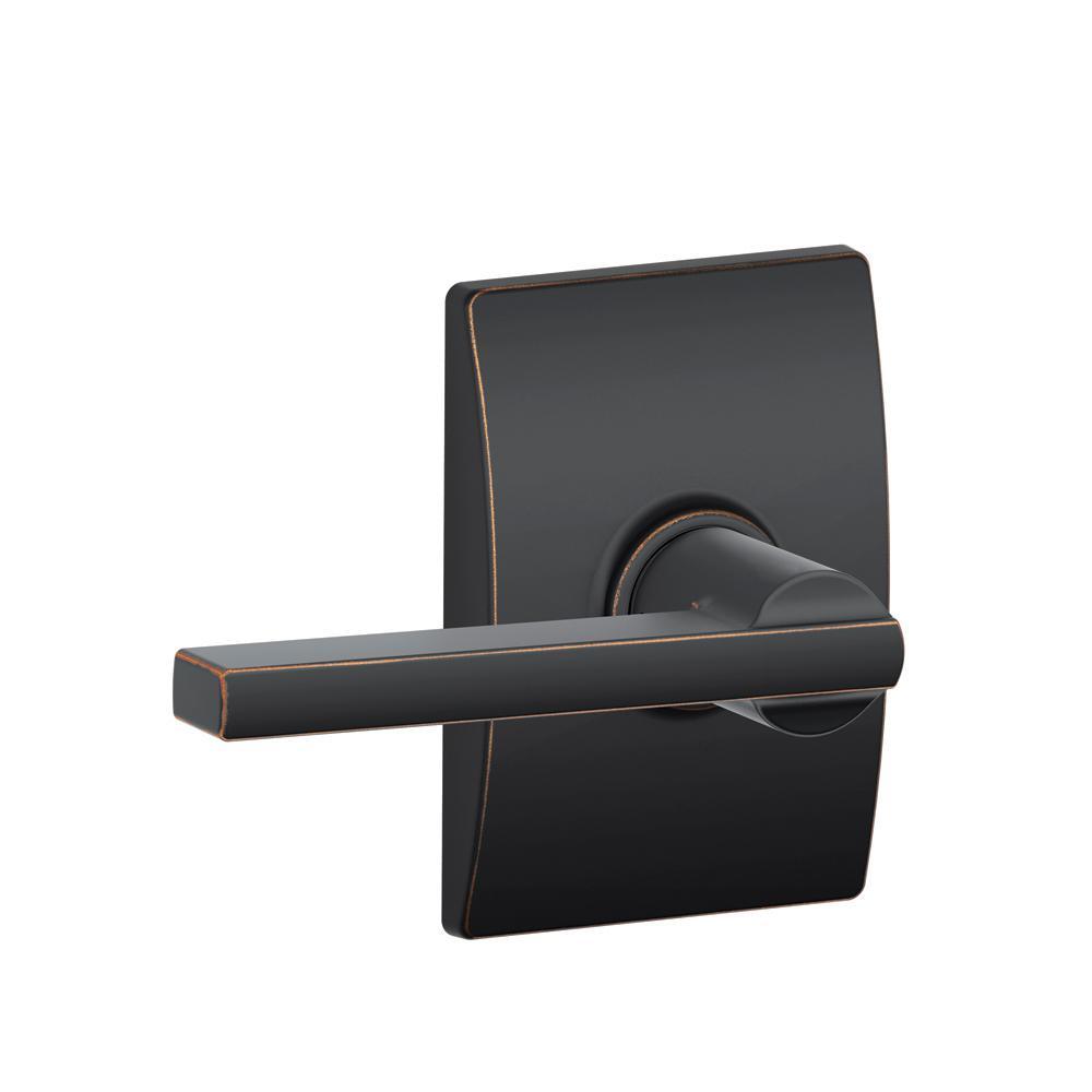 Latitude Satin Nickel Passage Hall/Closet Door Lever with Century Trim - Super Arbor