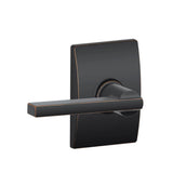 Latitude Satin Nickel Passage Hall/Closet Door Lever with Century Trim - Super Arbor