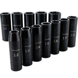Craftsman 12 pc Metric Deep Impact Socket Set - 1/2 in. Drive, 6 Point