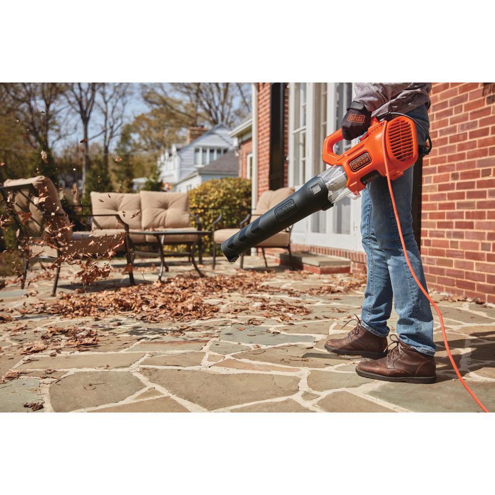 BLACK+DECKER 140 MPH 450 CFM 9 Amp Corded Electric Axial Leaf Blower - Super Arbor
