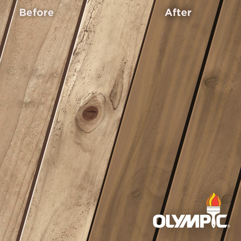 Olympic Maximum 5 gal. Teak Semi-Transparent Exterior Stain and Sealant in One - Super Arbor
