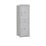 41 in. H x 16 3/4 in. W - Parcel Locker - 2 PL5's - Aluminum - Rear Loading 4C Horizontal Mailbox - Super Arbor
