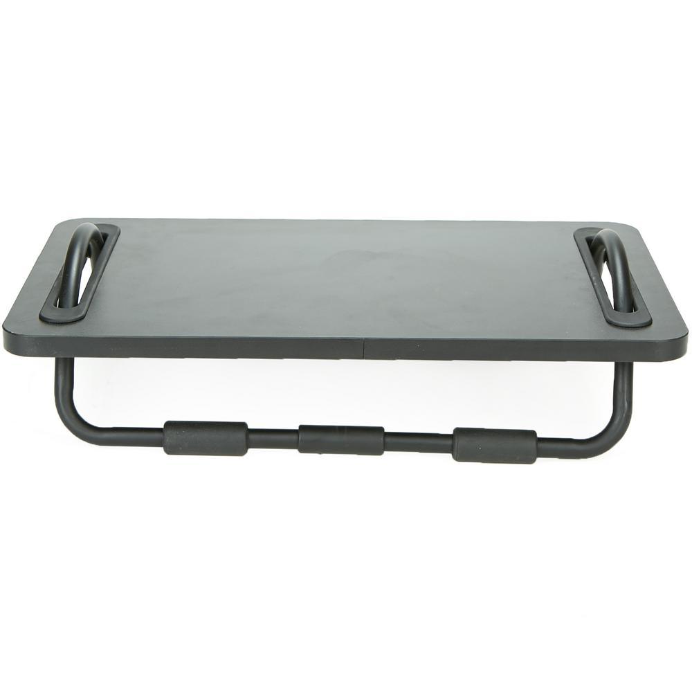 Black Metal Tilting Ergonomic Foot Rest with Smooth Surface and Adjustable Angles - Super Arbor