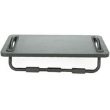 Black Metal Tilting Ergonomic Foot Rest with Smooth Surface and Adjustable Angles - Super Arbor