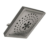 3-Spray 7.6 in. Single Wall Mount Fixed Rain H2Okinetic Shower Head in Matte Black - Super Arbor