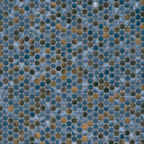 MSI Penny Round Azul 11.3 in. x 12.2 in. x 6mm Glossy Porcelain Mesh-Mounted Mosaic Tile (14.4 sq. ft. / case)