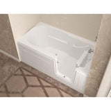 HD Series 60 in. Right Drain Step-In Walk-In Soaking Bath Tub with Low Entry Threshold in White - Super Arbor