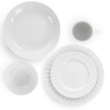 18-Piece Sienna White Porcelain Dinnerware Set (Service for 4)