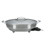 12 in. x 15 in. Stainless Steel Non-Stick Electric Skillet