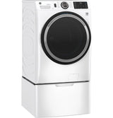 GE 32 in. 4.8 cu. ft. White Front Load Washing Machine with OdorBlock UltraFresh Vent System and Sanitize with Oxi