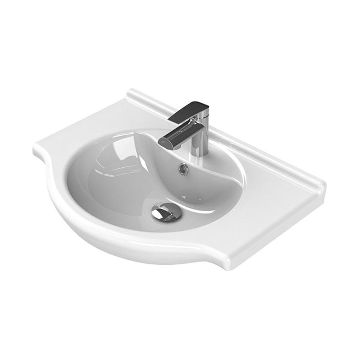 Nameeks Nil Wall Mounted Bathroom Sink in White
