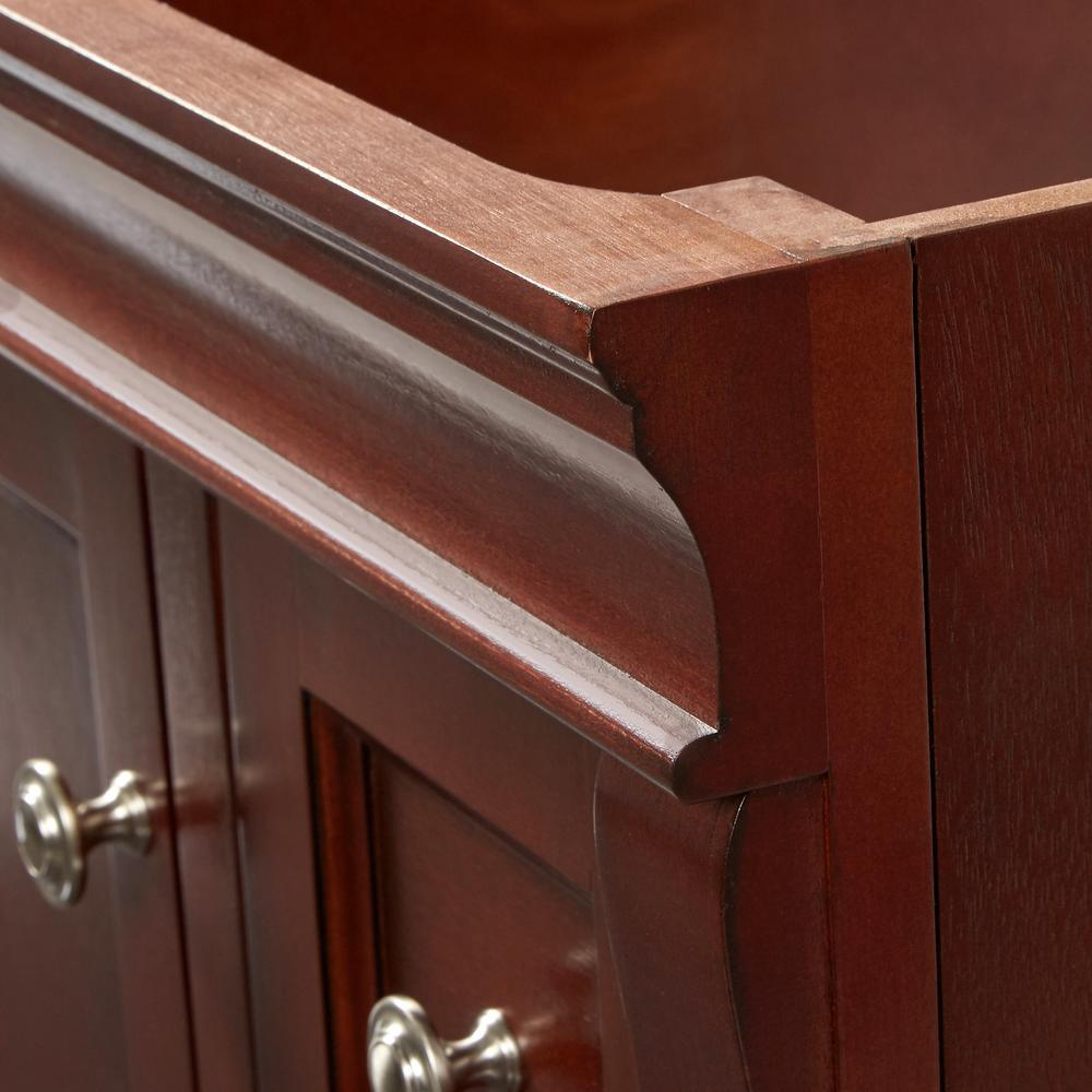 Naples 30 in. W Bath Vanity Cabinet Only in Tobacco with Right Hand Drawers - Super Arbor