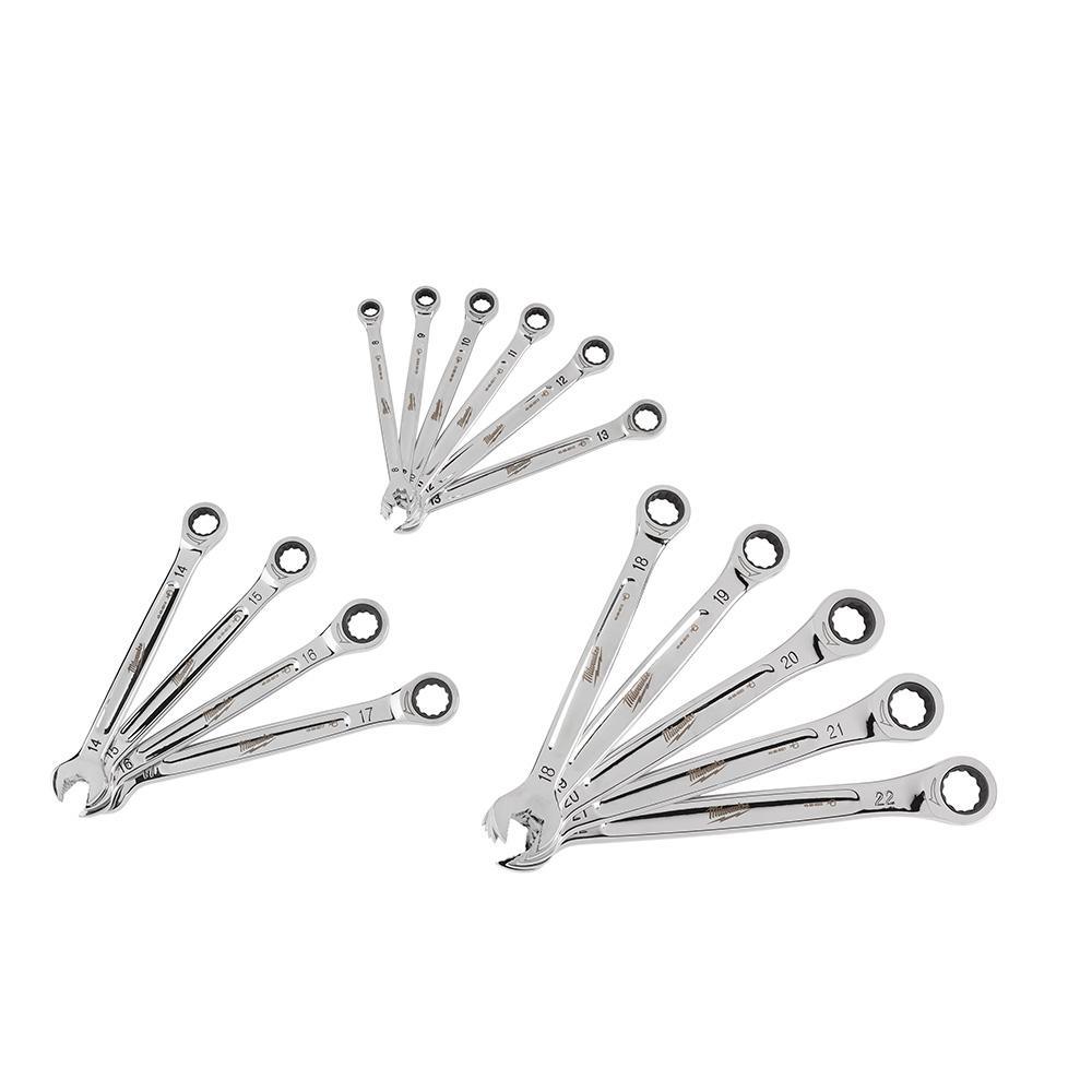 SAE Combination Ratcheting Wrench Mechanics Tool Set (15-Piece) - Super Arbor