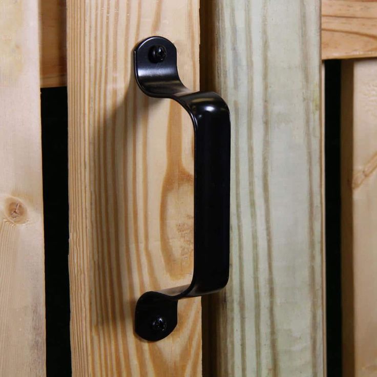 6-1/2 in. Black Heavy Duty Door Pull